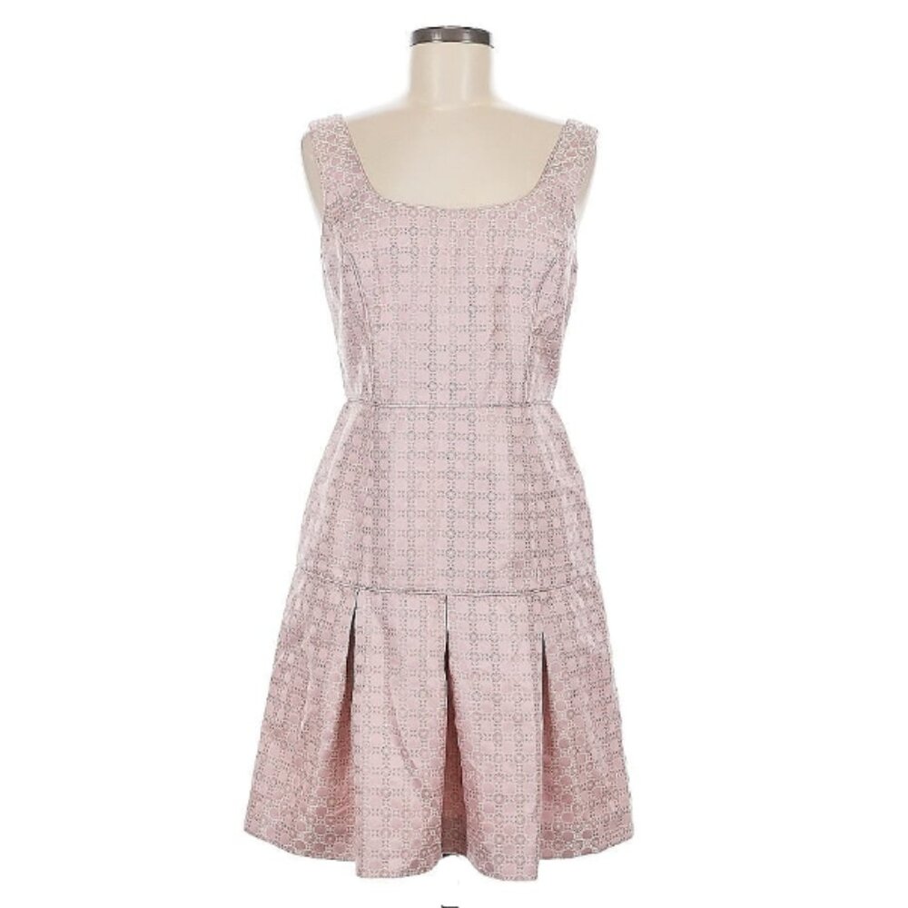 Banana Republic Pleated Sleeveless Party Dress in Vintage Pink